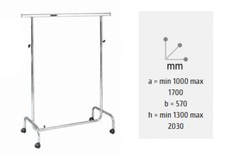 STAND ΡΟΥΧΩΝ 100CM ΜΕ ΠΡΟΕΚΤΑΣΕΙΣ